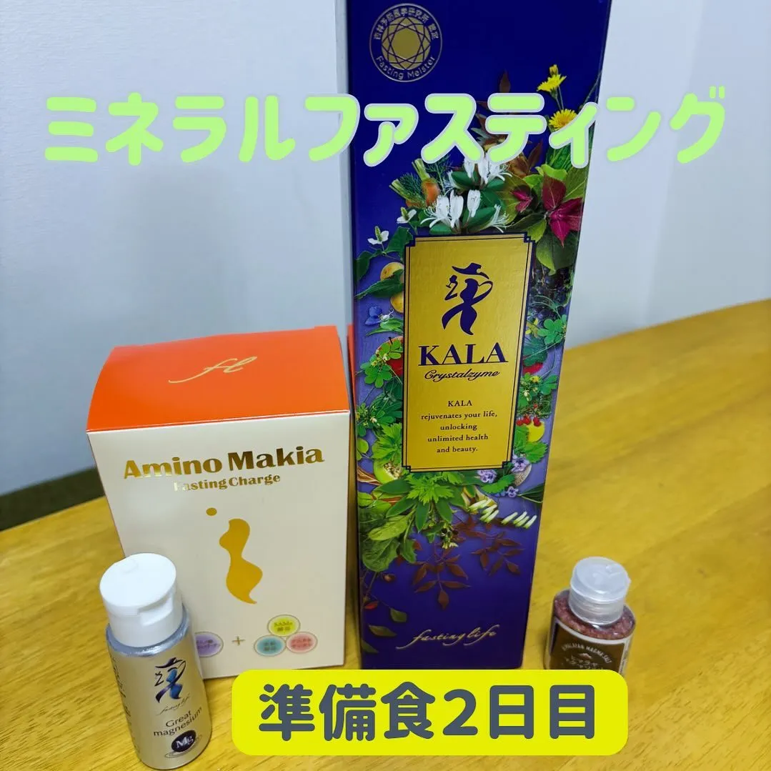 ⭐️ミネラルファスティング、準備食２日目⭐️